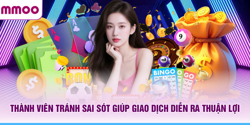 Cách Rút Tiền MMOO Đơn Giản, Minh Bạch Cho Hội Viên Mới 5 Thành viên MMOO tránh sai sót giúp giao dịch diễn ra thuận lợi