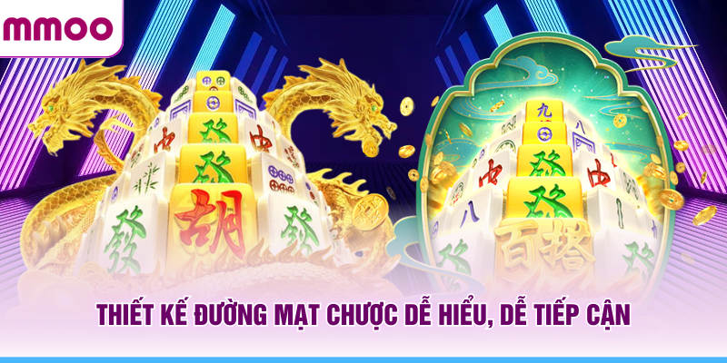 Đường Mạt Chược MMOO - Game Slot Hấp Dẫn Với Lối Chơi Cuốn Hút 6 Thiết kế Đường Mạt Chược MMOO dễ hiểu, dễ tiếp cận
